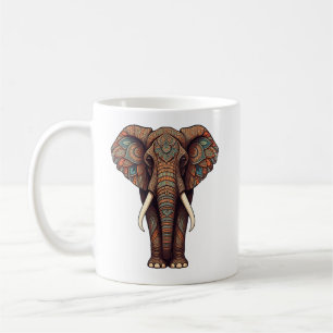 Mug avec conception d'éléphants