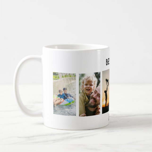 Mug avec des photos de Père-Fils qui réchauffent l (Gauche)
