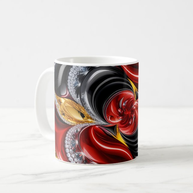 Mug avec design de couleurs allemandes (Devant gauche)