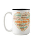 Mug avec deux impressions - Word Cloud