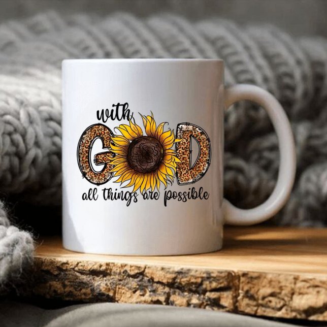 Mug Avec Dieu, tout est possible (Créateur téléchargé)