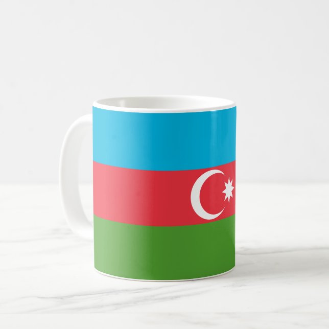 Mug avec drapeau d'Azerbaïdjan (Devant gauche)