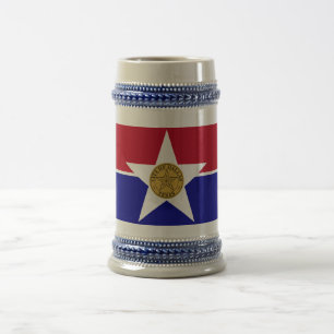 Mug avec Drapeau de Dallas City, Texas, USA