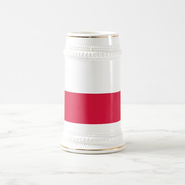 Mug avec drapeau de la Pologne (Centre)