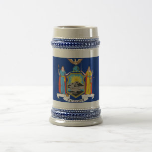 Mug avec drapeau de l'Etat de New York -USA