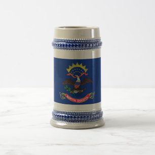 Mug avec drapeau de l'Etat du Dakota du Nord -USA