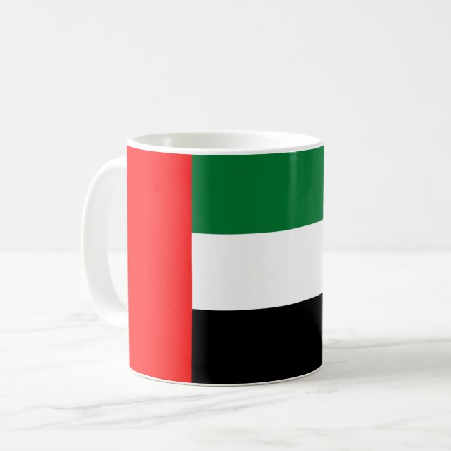 Mug avec drapeau des Émirats Arabes Unis (Devant gauche)