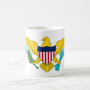 Mug avec drapeau des îles Vierges - USA