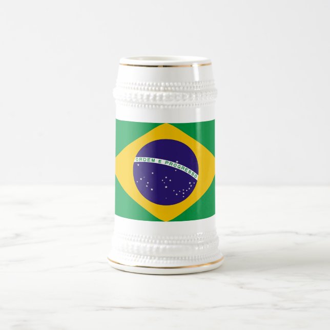 Mug avec drapeau du Brésil (Centre)