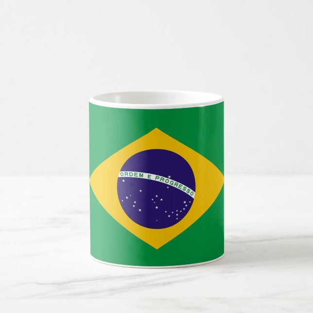 Mug avec drapeau du Brésil (Centre)