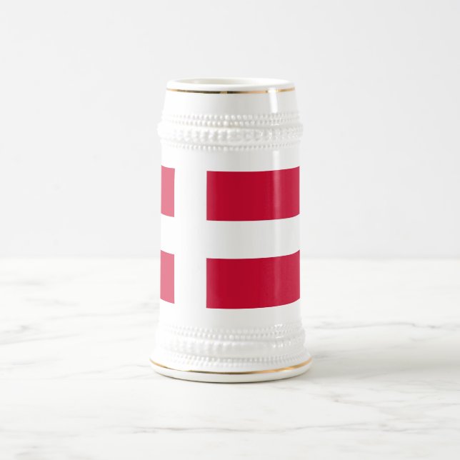 Mug avec drapeau du Danemark (Centre)