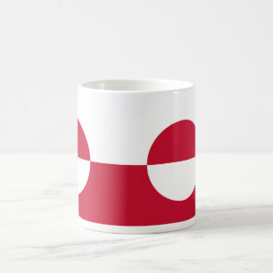 Mug avec drapeau du Groenland