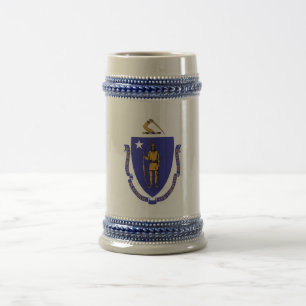 Mug avec Drapeau du Massachusetts Etat -USA