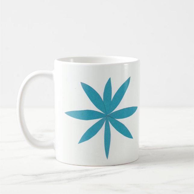 Mug avec étoile Turquoise (Gauche)