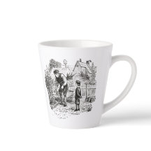 Mug avec image de jardinage antique
