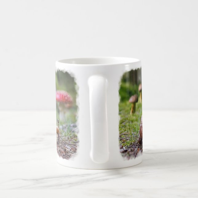 Mug avec la famille des elfes de glande (Poignée)