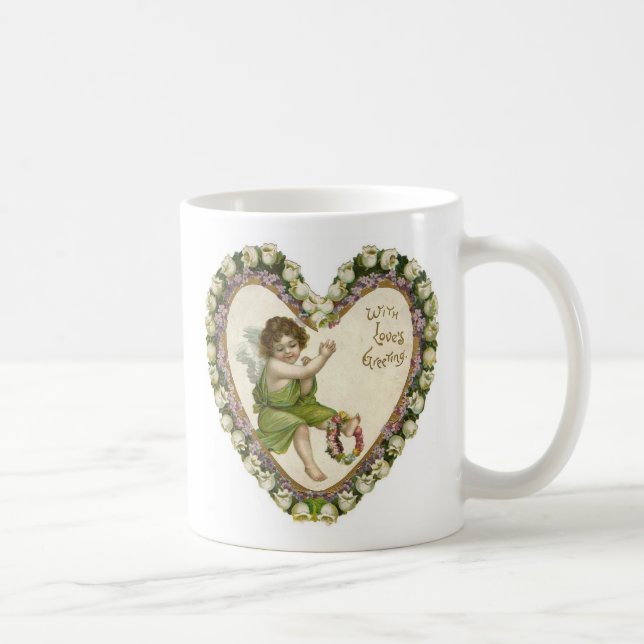 Mug Avec la salutation d'amour (Droite)