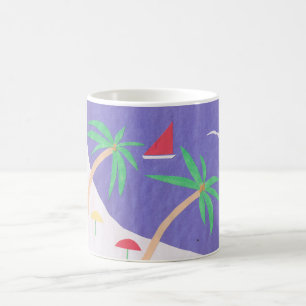 Mug avec la scène de plage