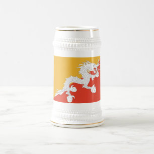 Mug avec le drapeau du Bhoutan