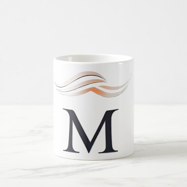 Mug avec lettre de logo "M" (Centre)