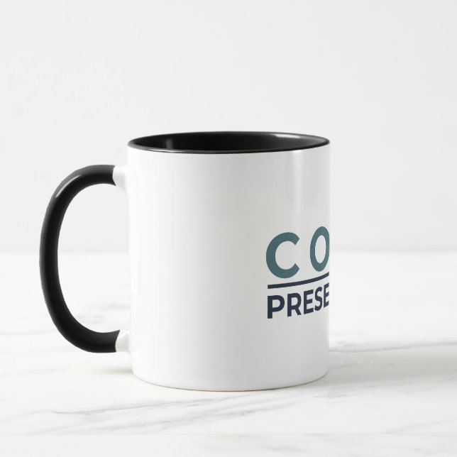 Mug avec logo rectangulaire (Gauche)