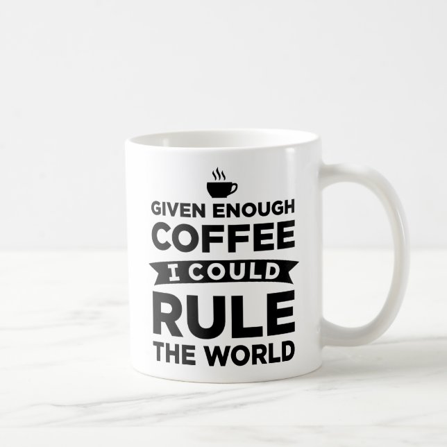 Mug Avec Suffisamment De Café Je Pourrais Diriger Les  (Droite)