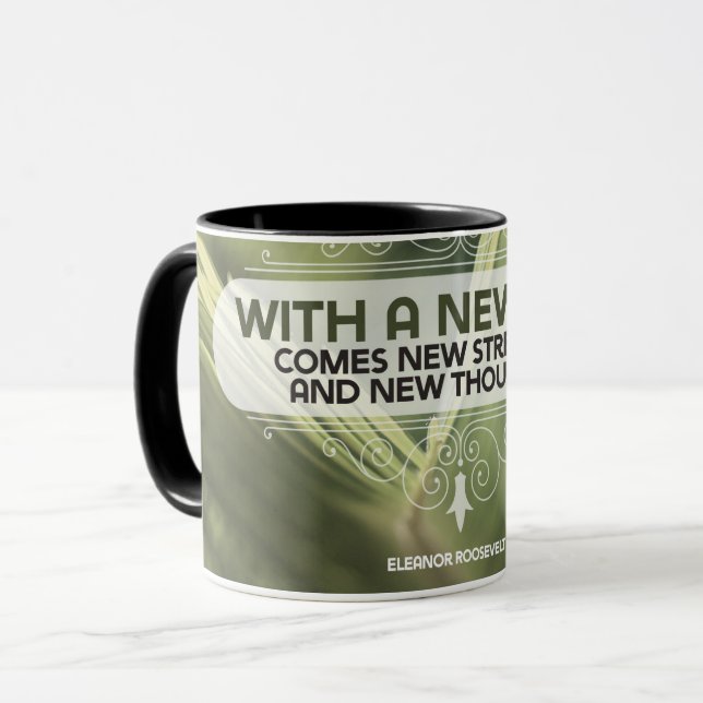 Mug Avec un nouveau jour (Devant gauche)
