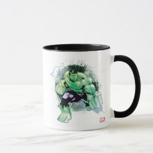 Mug Avengers Hulk Aquarelle Graphique