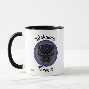 Mug Avengers   Logo Paisley Black Panther