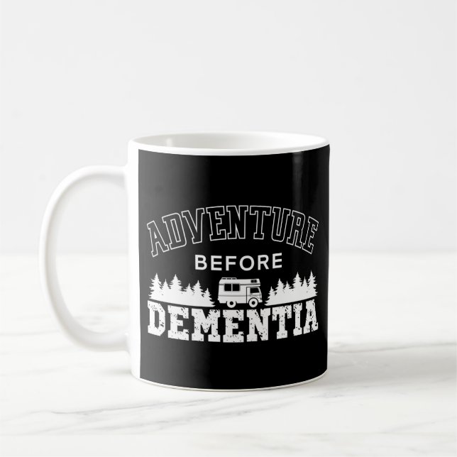 Mug Aventure de camping avant la démence Motorhome (Gauche)