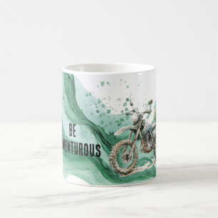 Mug Aventure en moto verte