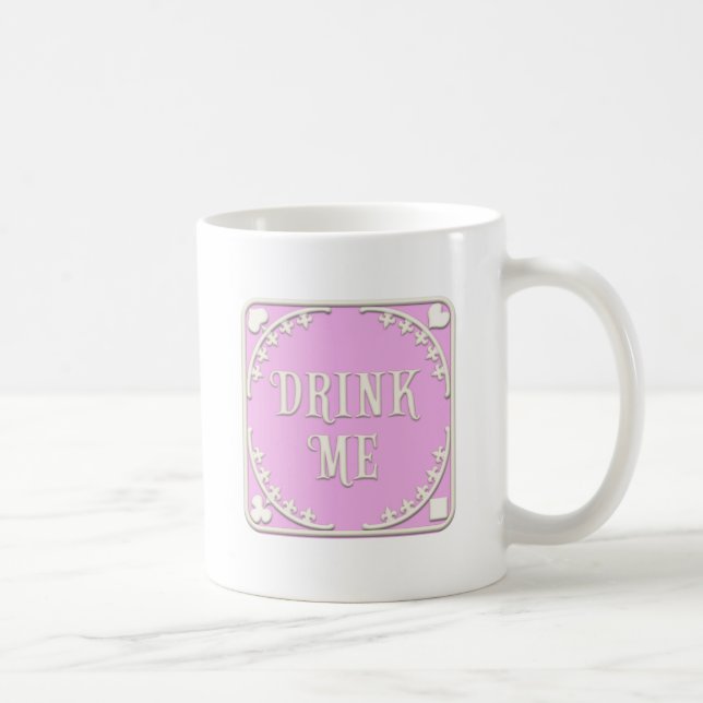Mug Aventures "Drink Me" dans Emblème rose de Wonderla (Droite)