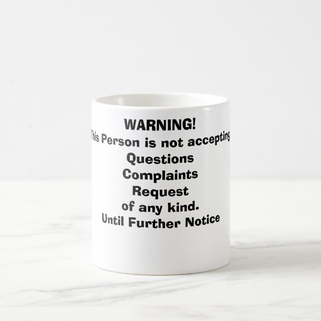 MUG AVERTISSEMENT ! (Centre)