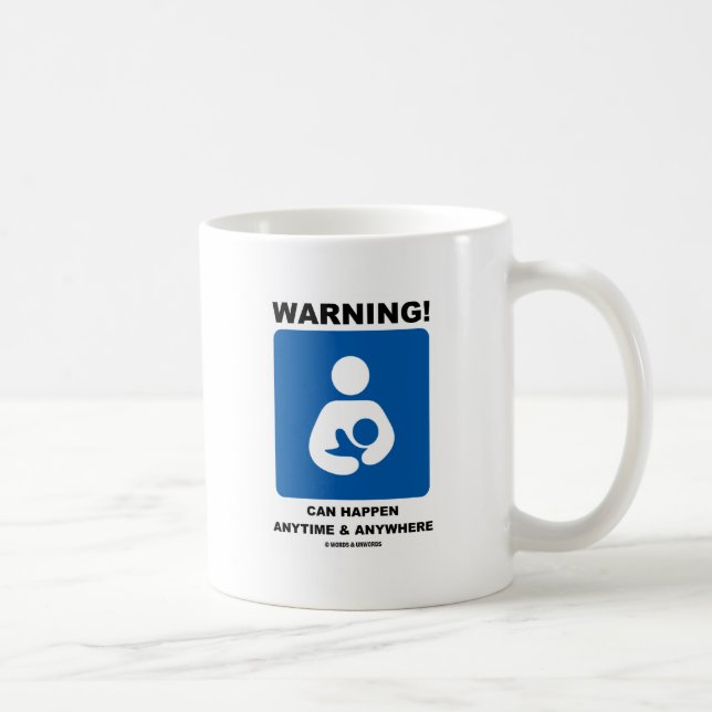 Mug Avertissement ! Allaiter peut se produire (Droite)