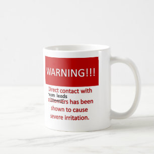 Mug Avertissement d'avance d'équipe