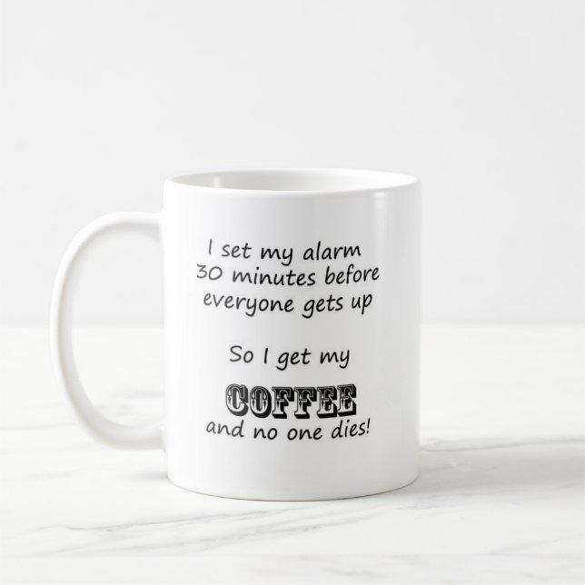 Mug Avertissement de matin (Gauche)