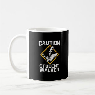 Mug Avertissement Étudiant Walker Amputation Handicap 
