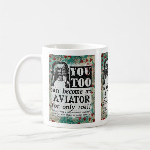 Mug Aviateur - Funny Vintage Retro
