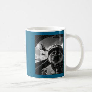 Mug Avion Chat Jet Pilote Selfie Siamois Combattant Ri