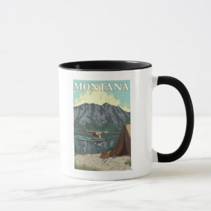 Mug Avion de Bush et pêche - Montana