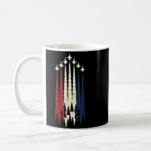 Mug Avion De Combat Patriotique Drapeau Usa 4 Juillet 