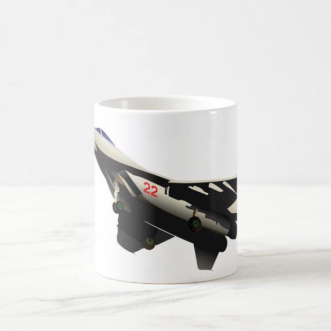 Mug Avion de combat supersonique Avion militaire (Créateur téléchargé)