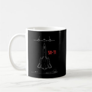 Mug Avion Militaire Sr-71 Blackbird Usaf Pilote Gif.p