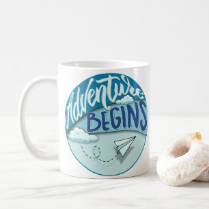 Mug Avion papier   L'aventure commence