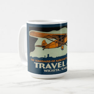 Mug Avion Vintage Travel Air, Wichita la capitale de l