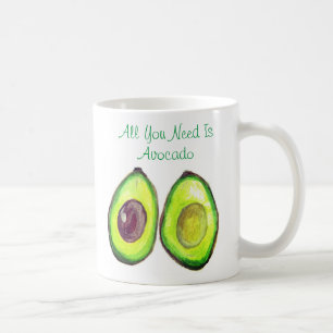 Mug Avocado Humour Texte Vegan Friendly Fruit santé