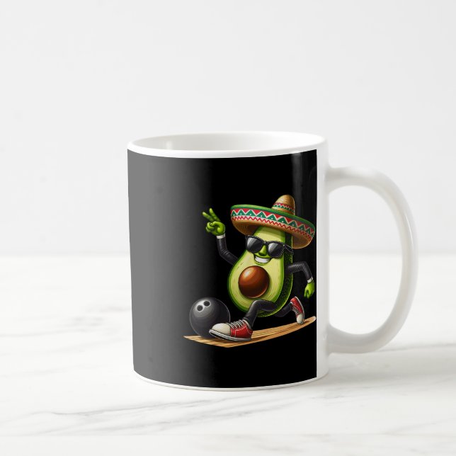 Mug Avocado montrant des compétences de bowling Cinco  (Droite)