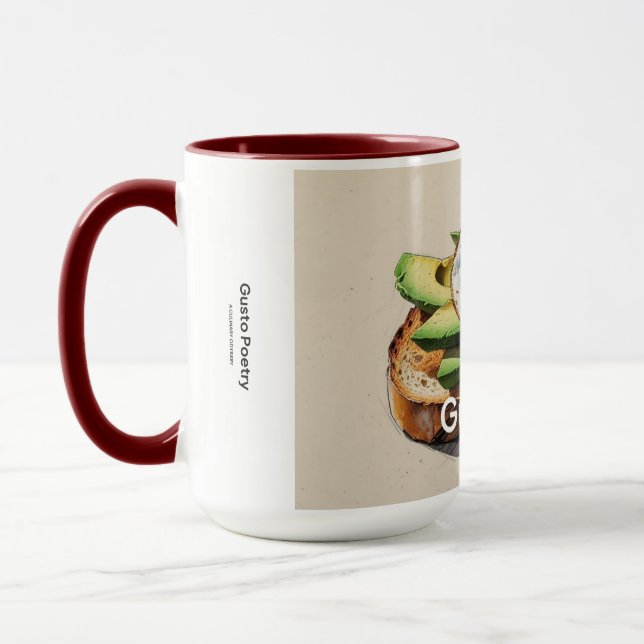 Mug Avocado & Oeuf Toast Gusto Poésie (Gauche)