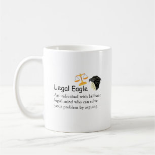 Mug Avocat Drôle Aigle Juridique Dire Ou Citer Échelle