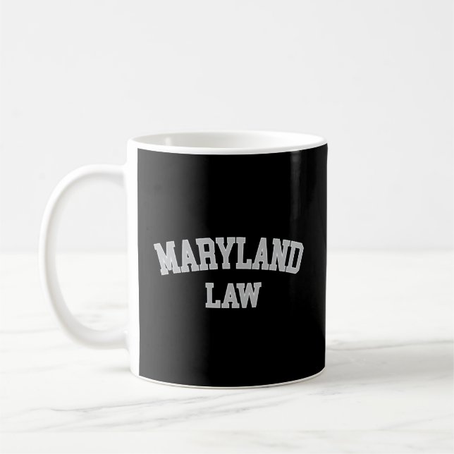 Mug Avocat du Maryland Procureur Bar Graduate School L (Gauche)